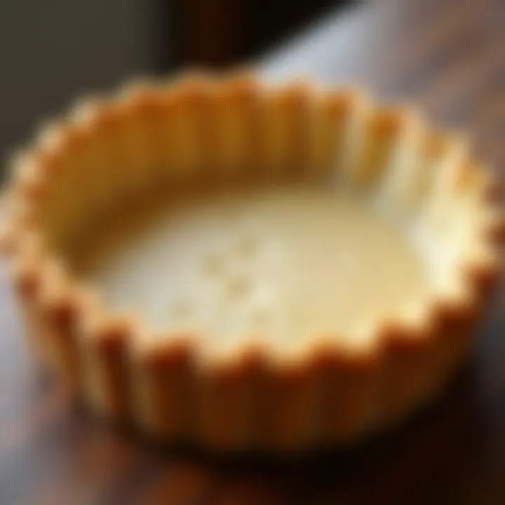 Perfectly baked pie crust ready for filling