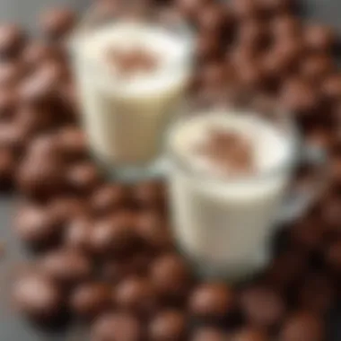 Nutritional breakdown of cocoa and milk