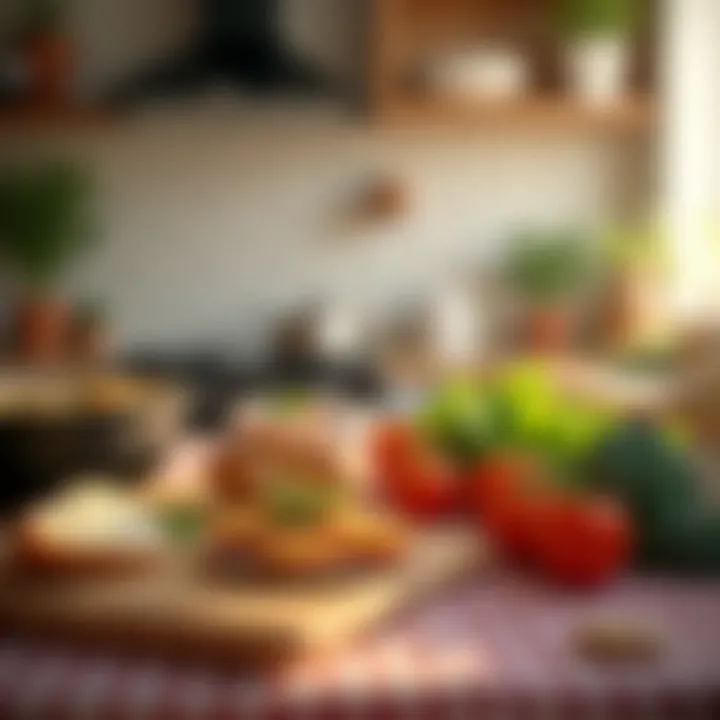 A cozy kitchen scene with soft lighting, perfect for nurturing culinary creativity.