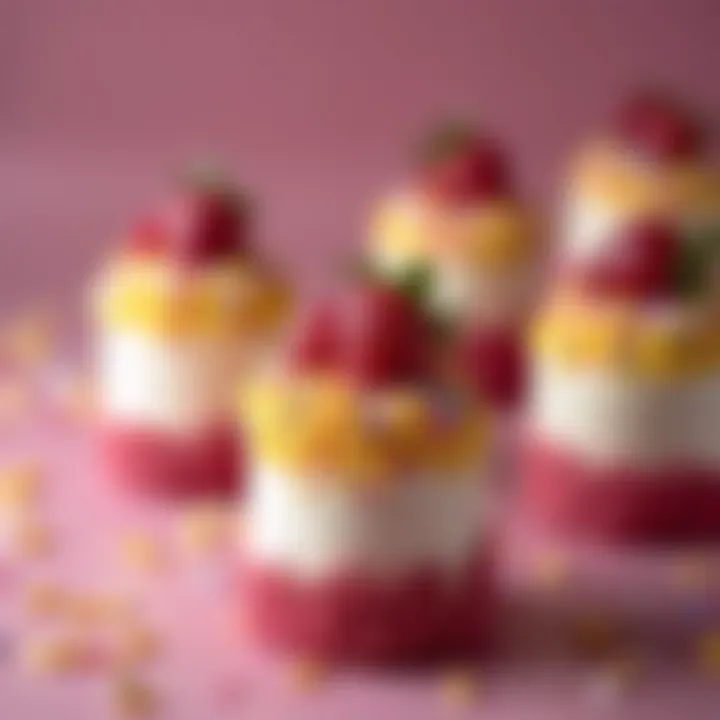 Creative dessert platter featuring various ATM sprinkles