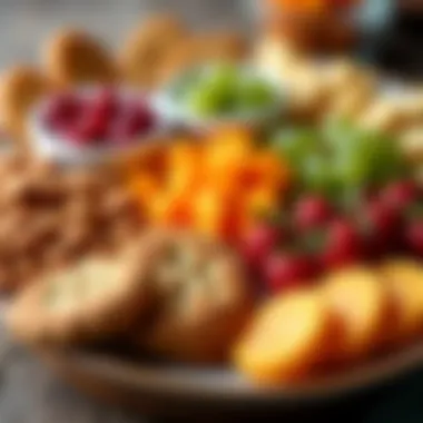 Colorful array of diabetic-friendly snacks arranged on a platter