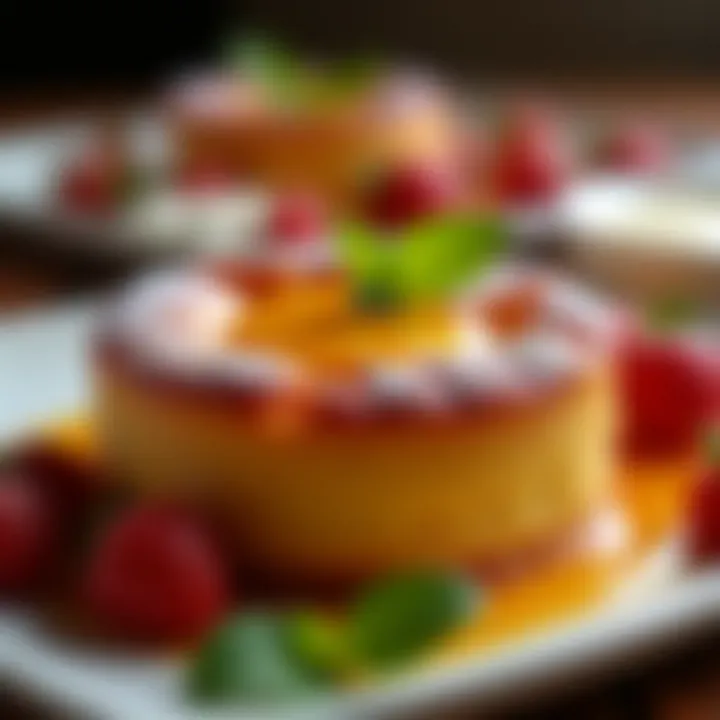 A mouth-watering dessert baked using a convection oven