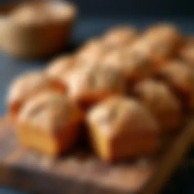 Delicious flax seed bread arranged on a rustic wooden board