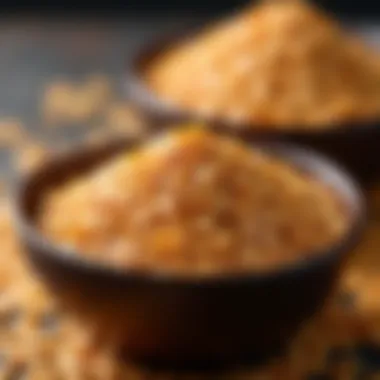 A bowl of golden flax seeds showcasing their natural texture