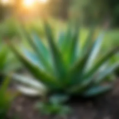 Agave plant in natural habitat