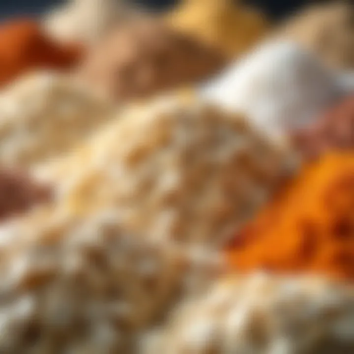 Different types of oats available for consumption