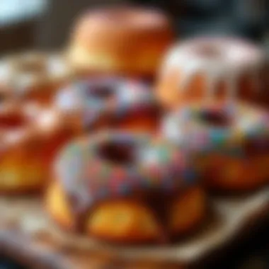 An array of different king cakes from various bakeries