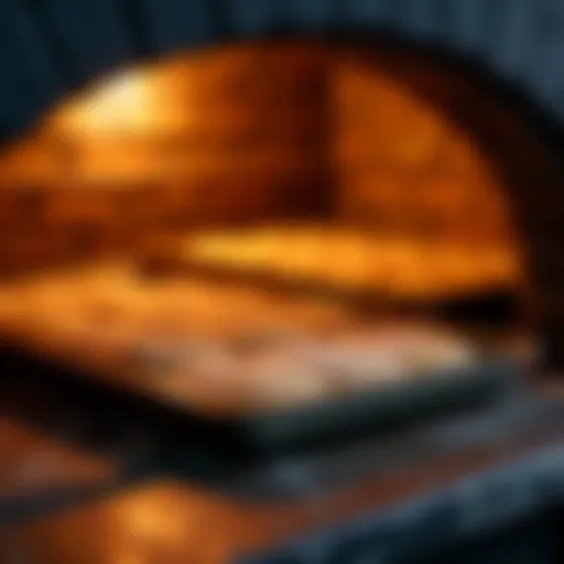 A traditional oven showcasing its interior with baking trays.