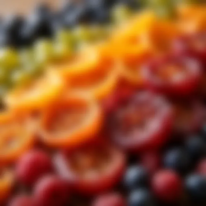 An array of sun-dried fruits showcasing vibrant colors and textures.