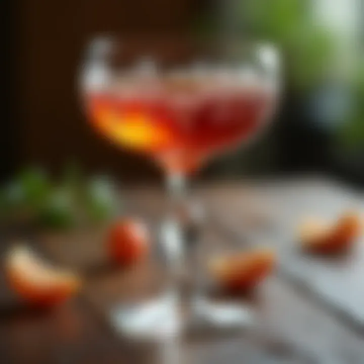 A vintage coupe glass showcasing elegant curves and intricate design.