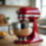 Artisan KitchenAid mixer showcasing its elegant design