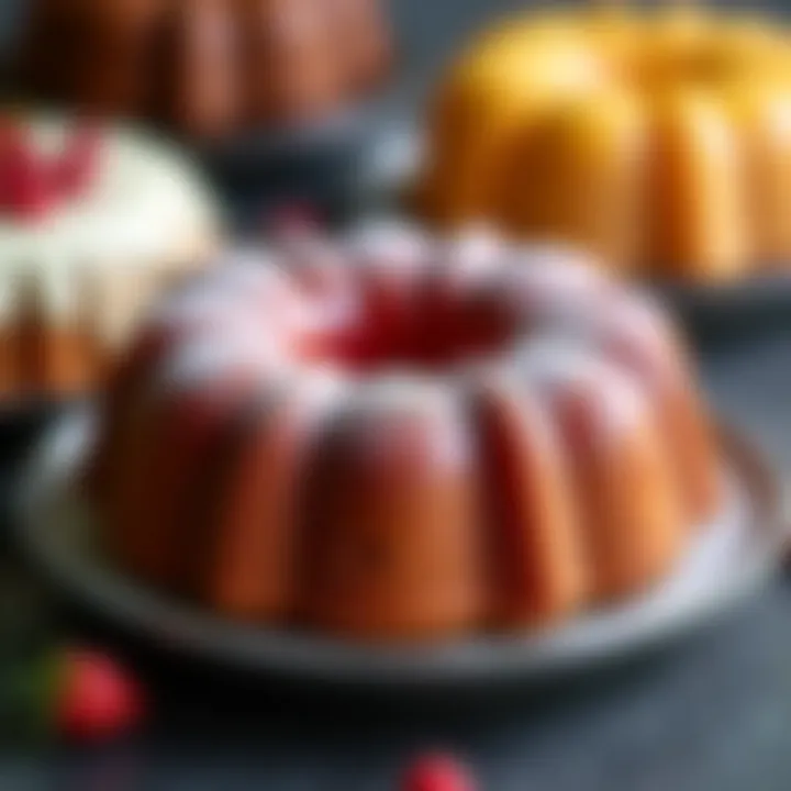 A variety of desserts baked in a twelve-cup Bundt pan